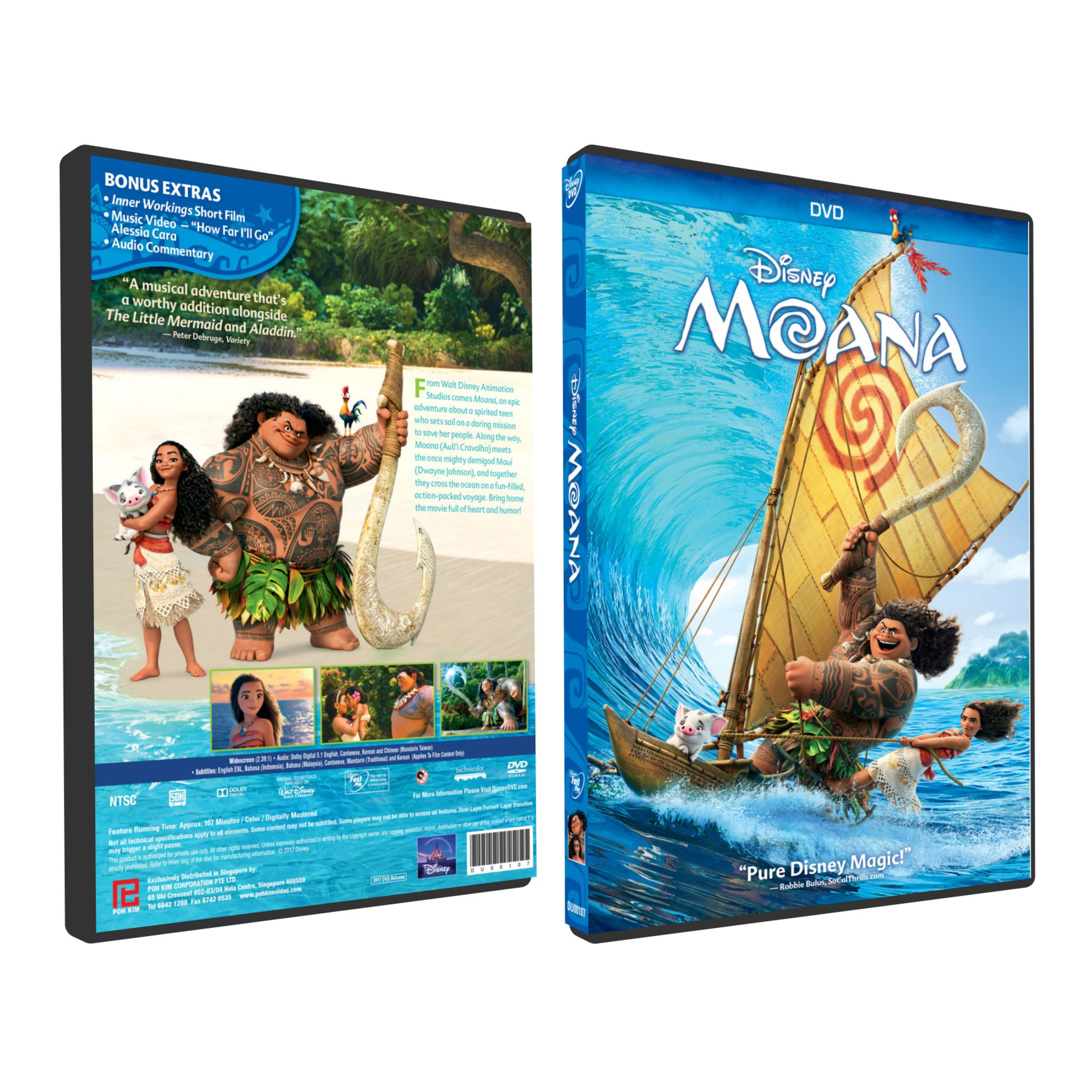 DVD Moana Region 2 DVD 2016 