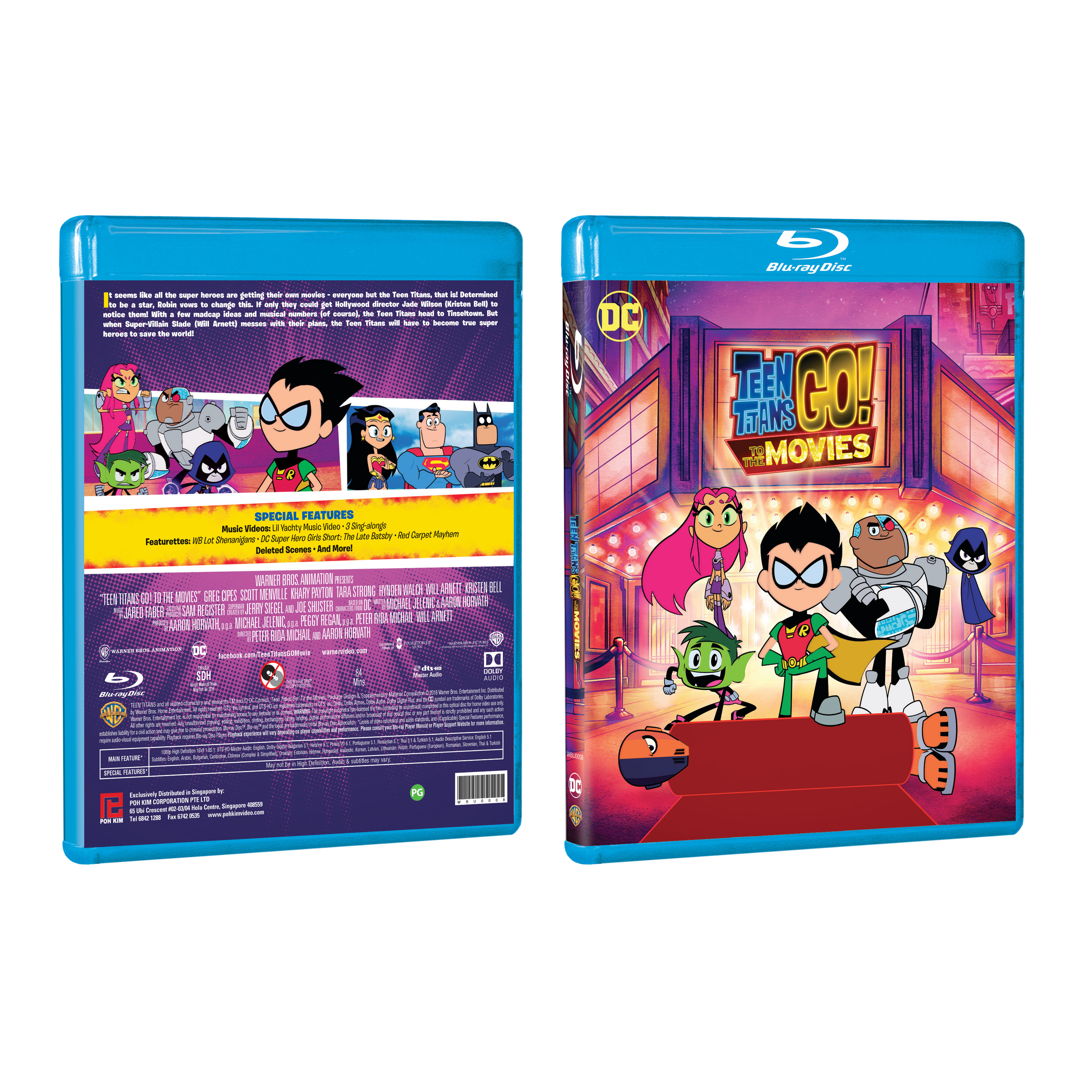 Teen Titans Go To The Movie Blu Ray Poh Kim Video
