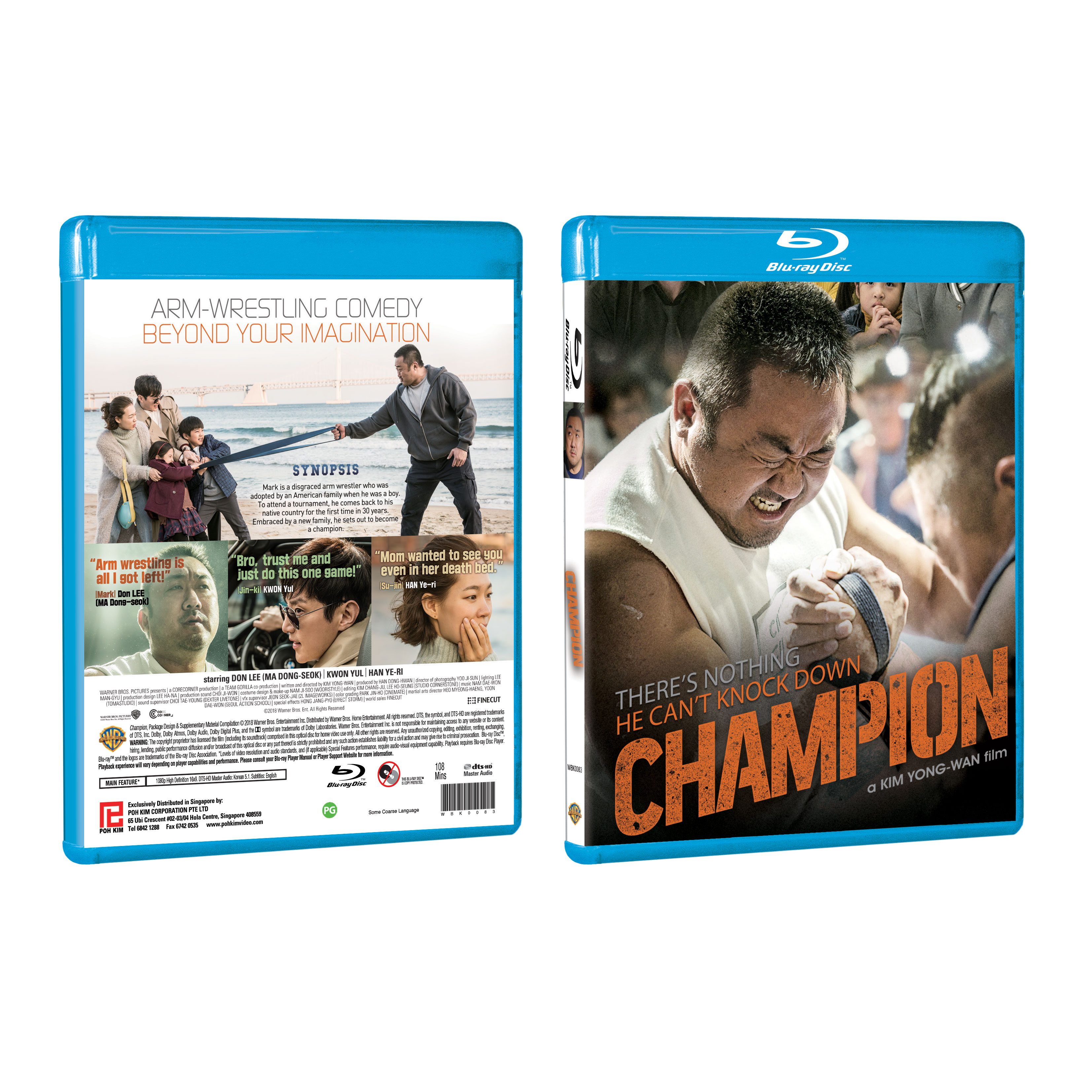 Champion Korean Movie Blu ray Poh Kim Video