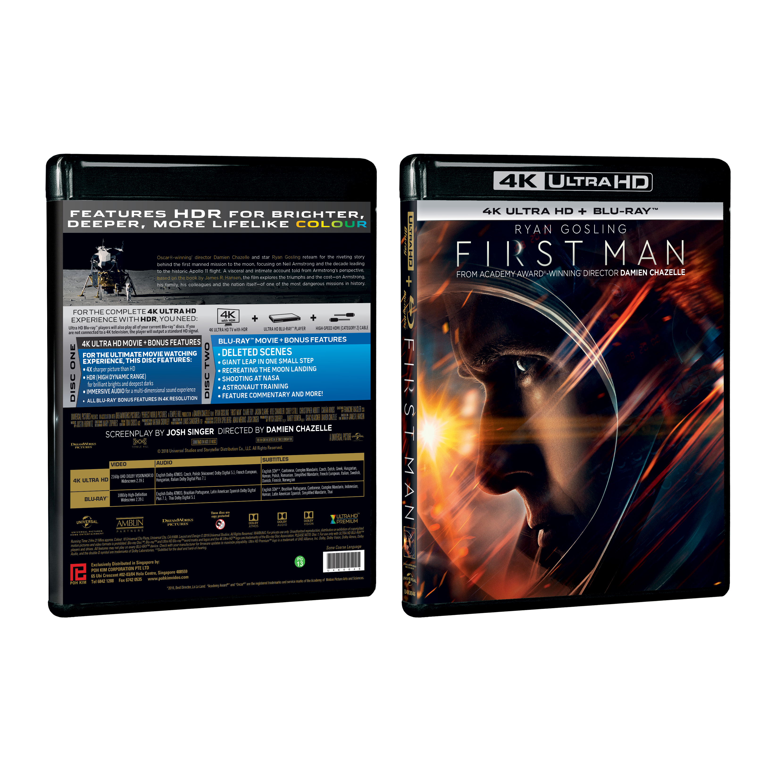 First Man (4K Ultra HD + Blu-ray) - Poh Kim Video