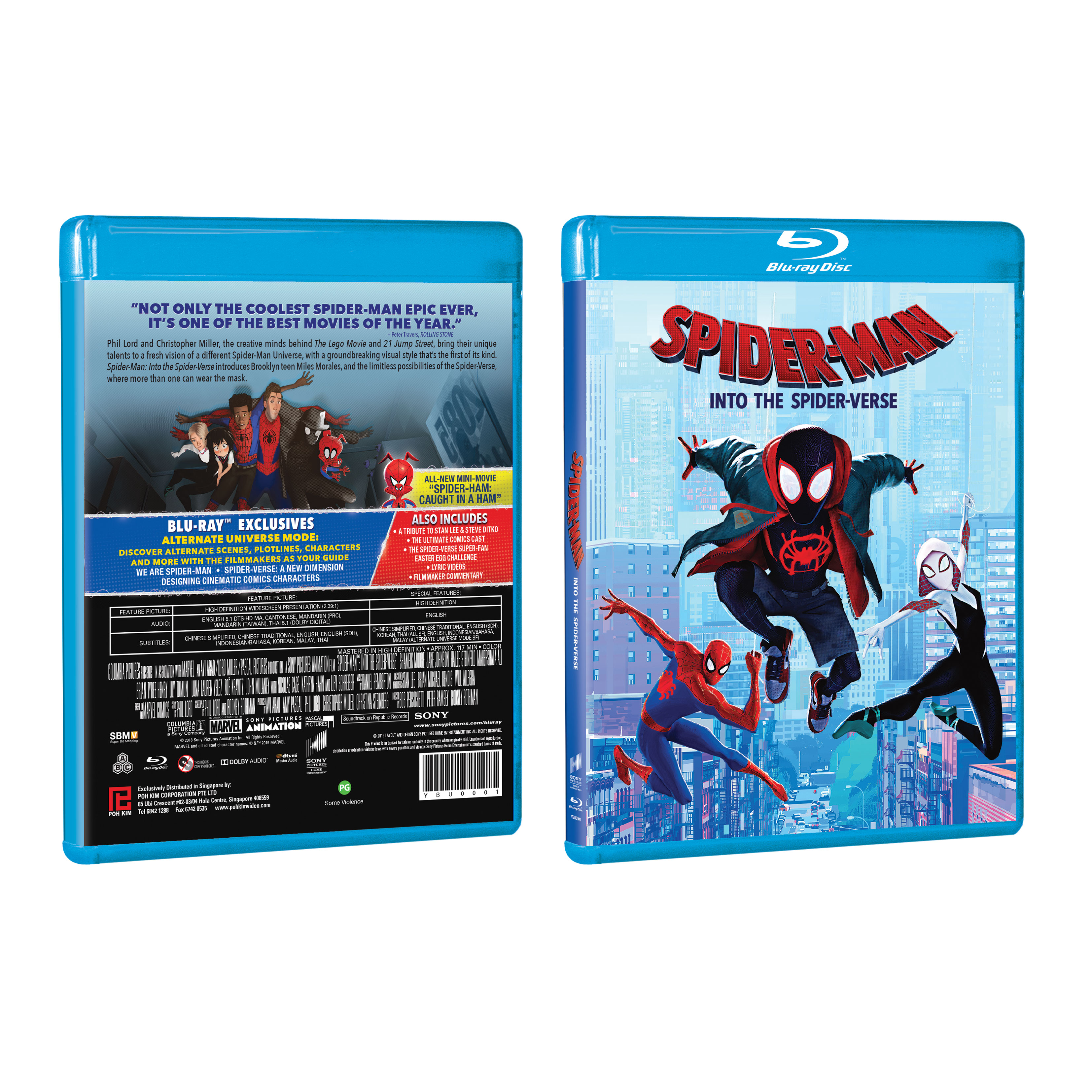 Spider-Man: Into the Spider-Verse (Blu-Ray DVD )