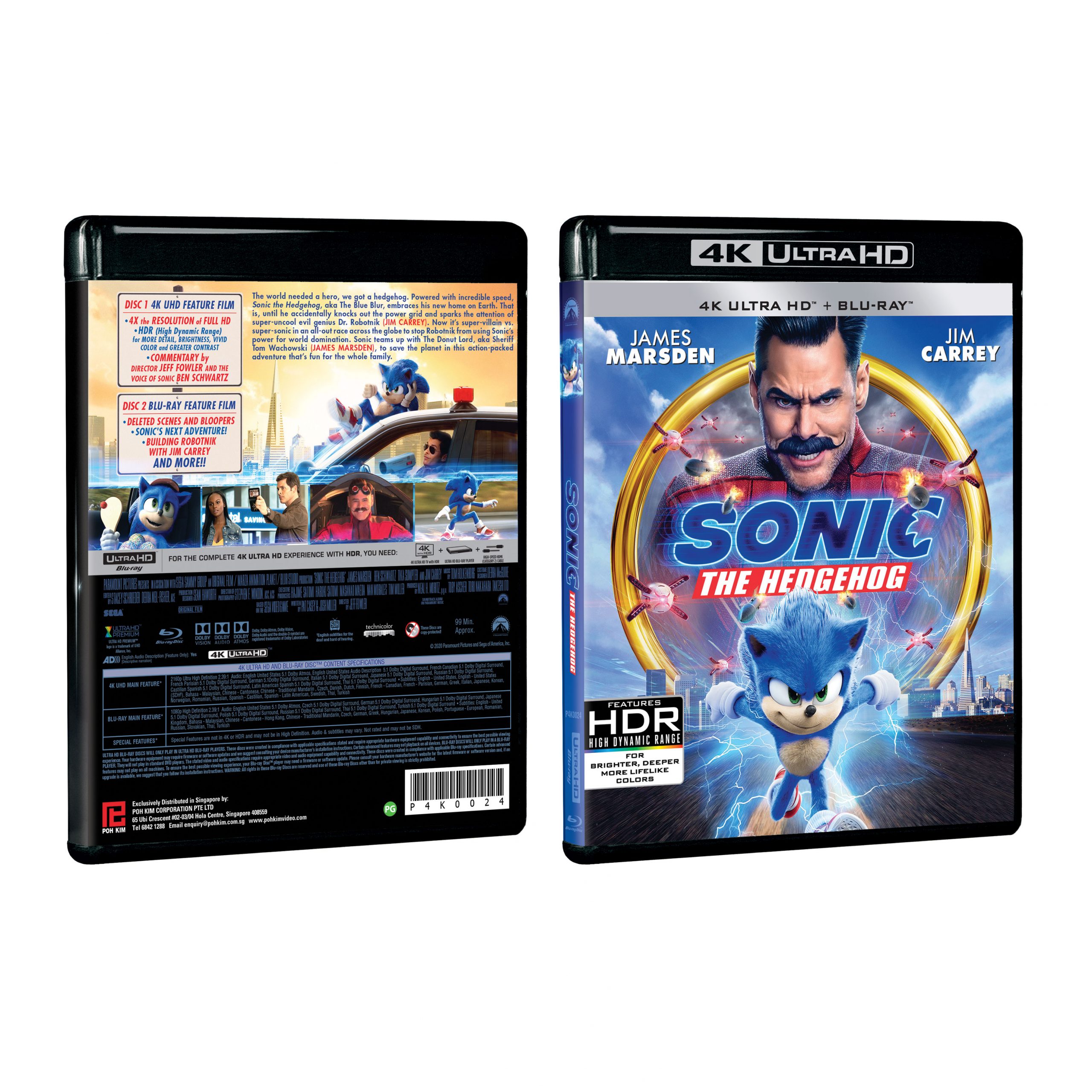 Sonic The Hedgehog (4K UHD + Blu-ray) - Poh Kim Video