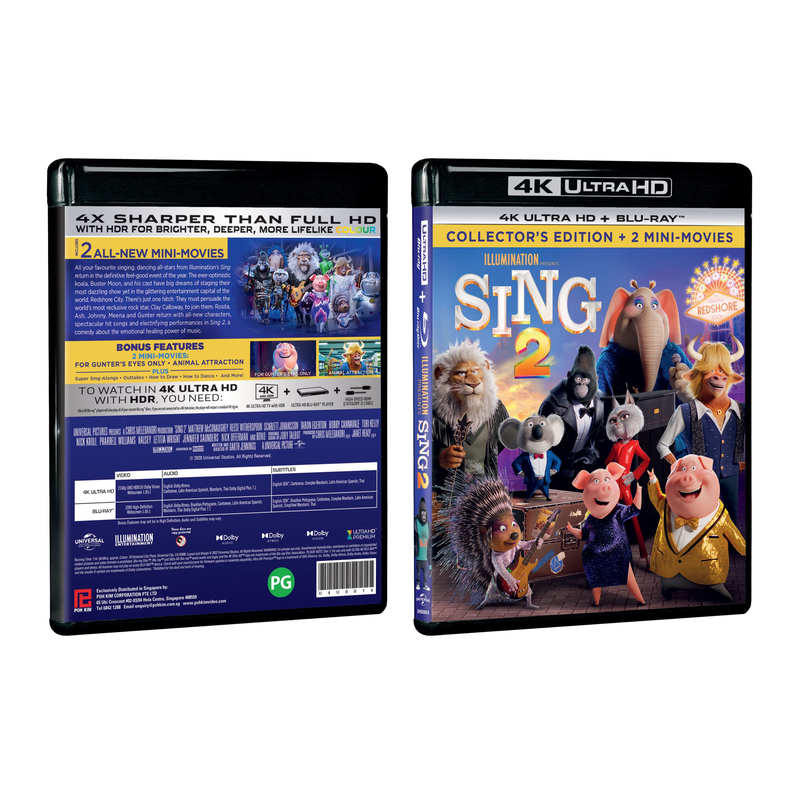 Sing 2 4k Uhd Blu Ray Poh Kim Video