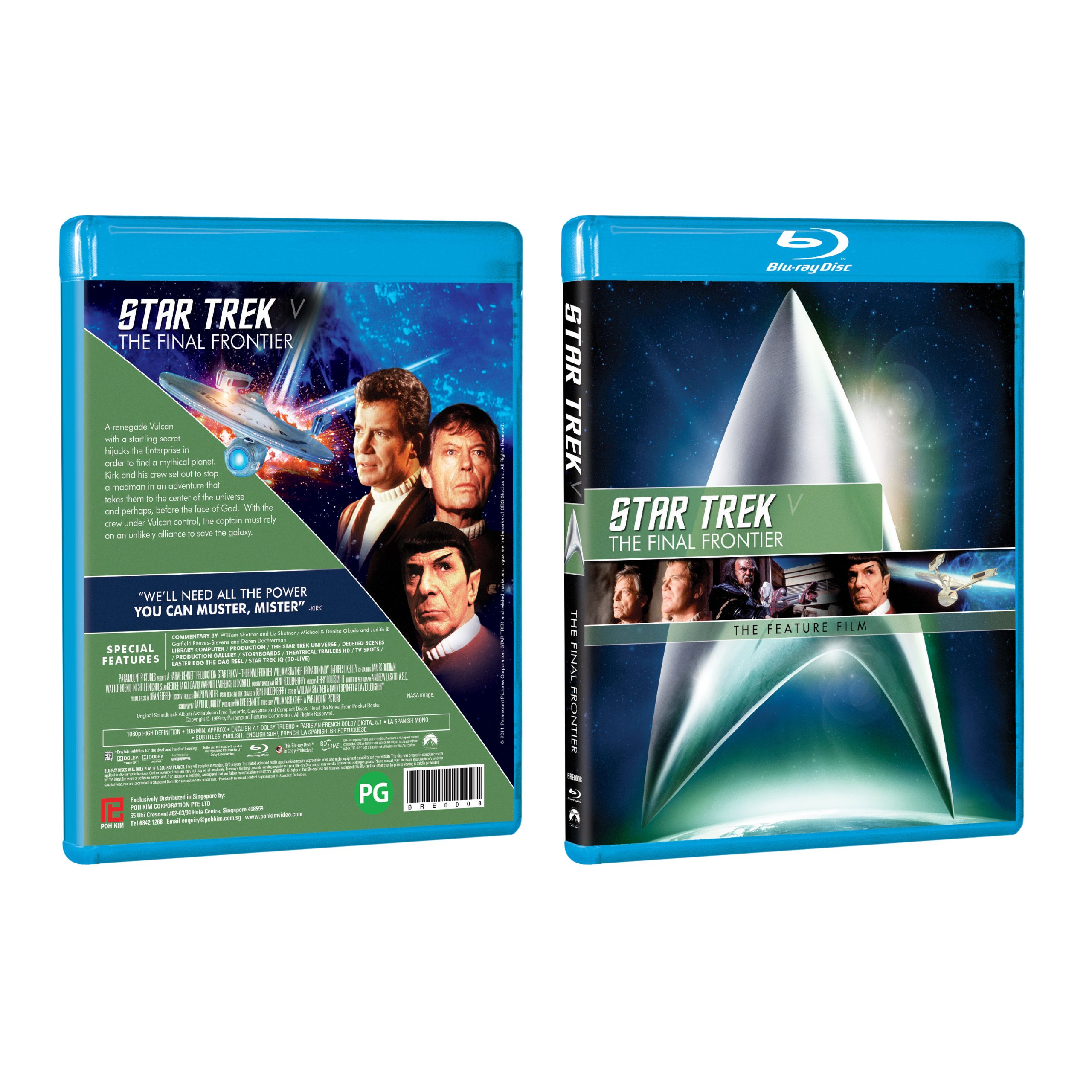 Star Trek V The Final Frontier (1989) (Blu-ray) Poh Kim Video